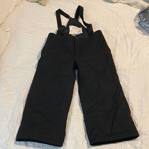 Obermeyer Kids Black Snow Bib Overalls Ski Snowboard size 4-5